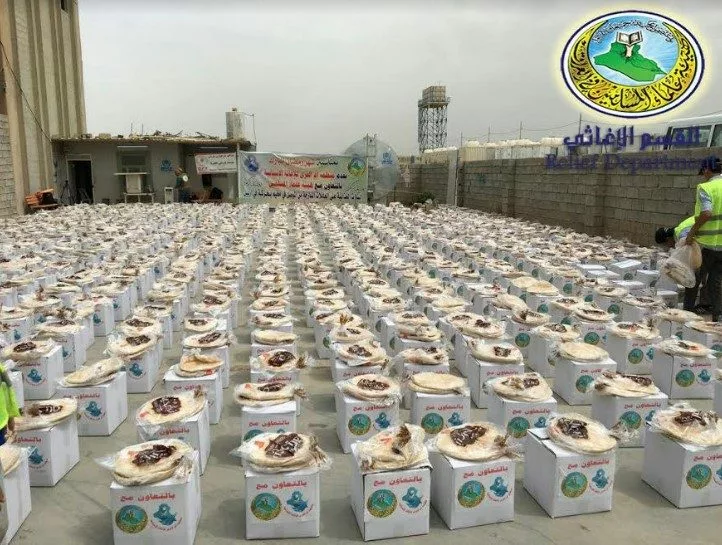 القسم الإغاثي في الهيئة يقدم مساعدات إنسانية لجميع العائلات النازحة في مخيم (بحركة) بمحافظة أربيل