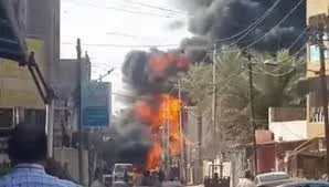 حريق يلتهم أحدى البنايات في ثالث حادث تشهده بغداد اليوم
